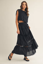 Load image into Gallery viewer, Midnight Maxi Skirt Set
