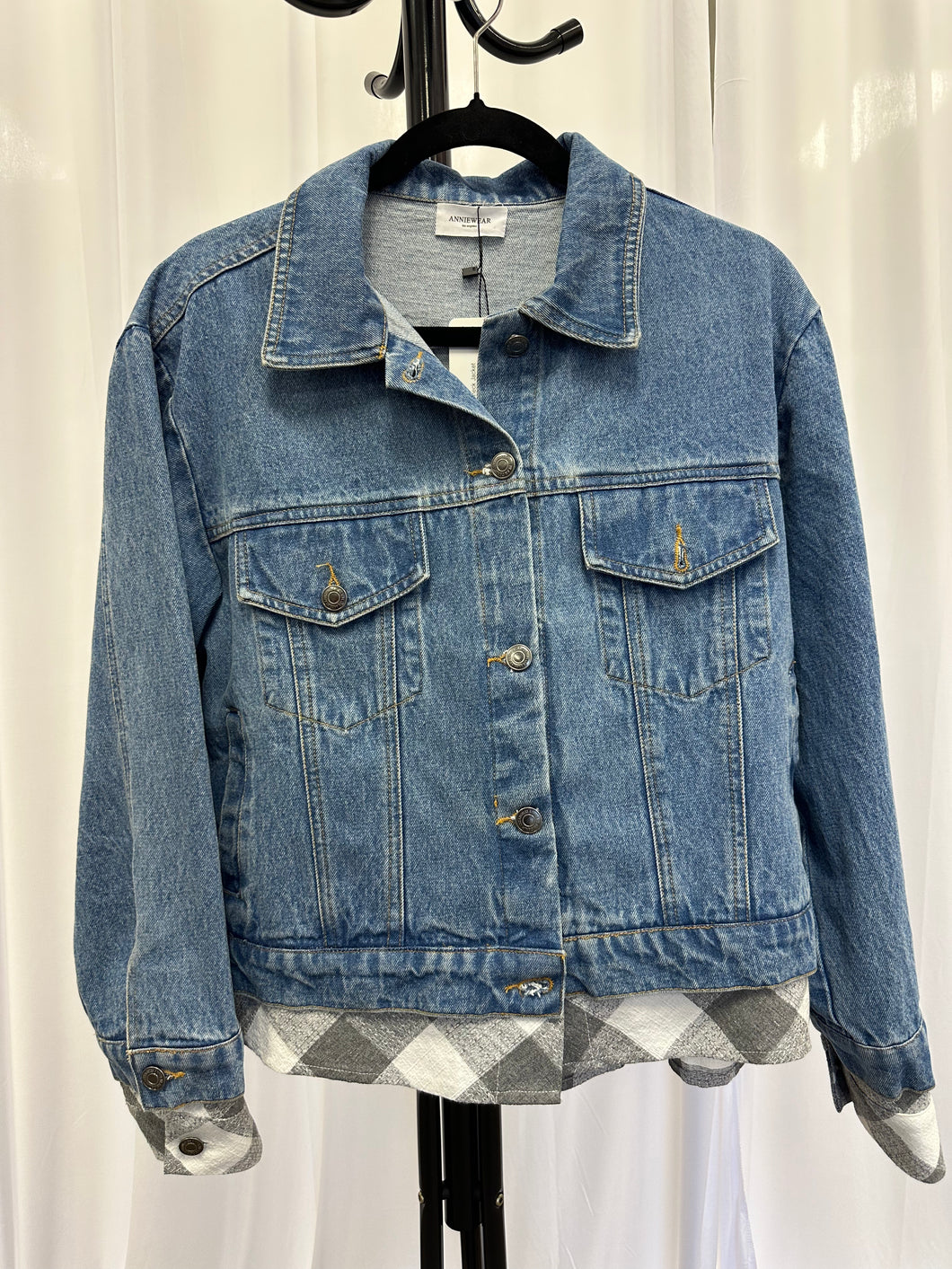 Denim Check Jacket