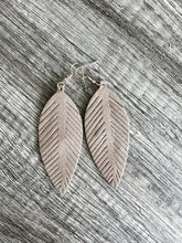 Load image into Gallery viewer, Feather Suede Earrings
