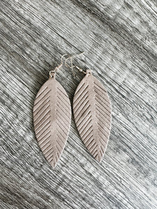 Feather Suede Earrings